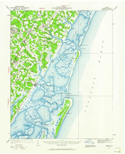 United States Geological Survey Accomac, VA (1931, 62500-Scale) digital map