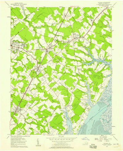 United States Geological Survey Accomac, VA (1957, 24000-Scale) digital map