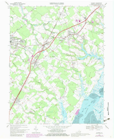 United States Geological Survey Accomac, VA (1968, 24000-Scale) digital map