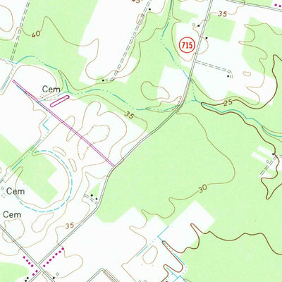 United States Geological Survey Accomac, VA (1968, 24000-Scale) digital map