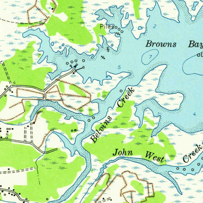 United States Geological Survey Achilles, VA (1957, 24000-Scale) digital map