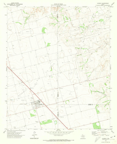 United States Geological Survey Ackerly, TX (1970, 24000-Scale) digital map