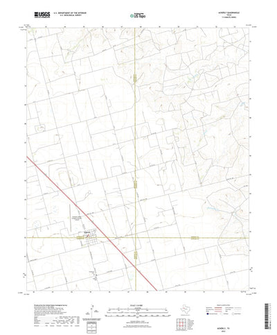 United States Geological Survey Ackerly, TX (2022, 24000-Scale) digital map