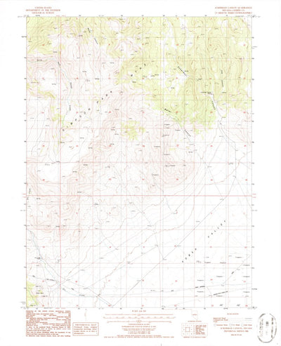 United States Geological Survey Ackerman Canyon, NV (1986, 24000-Scale) digital map