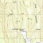 United States Geological Survey Ackerman Canyon, NV (1986, 24000-Scale) digital map