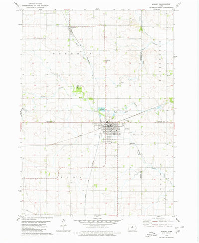 United States Geological Survey Ackley, IA (1979, 24000-Scale) digital map
