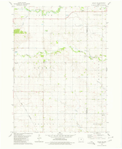 United States Geological Survey Ackley NE, IA (1979, 24000-Scale) digital map