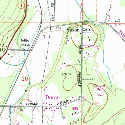 United States Geological Survey Acme, WA (1980, 24000-Scale) digital map