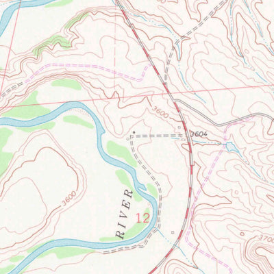 United States Geological Survey Acme, WY-MT (1968, 24000-Scale) digital map