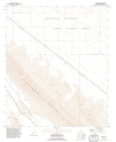 United States Geological Survey Acolita, CA (1992, 24000-Scale) digital map
