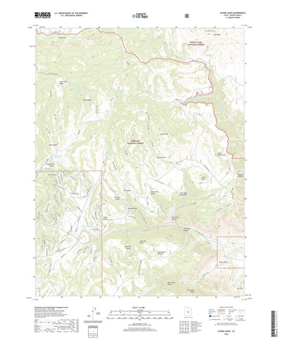 United States Geological Survey Acord Lakes, UT (2020, 24000-Scale) digital map