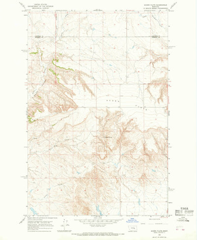 United States Geological Survey Acorn Flats, MT (1965, 24000-Scale) digital map
