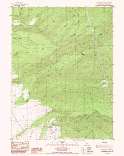 United States Geological Survey Acorn Hollow, CA (1985, 24000-Scale) digital map