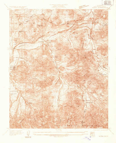 United States Geological Survey Acton, CA (1934, 24000-Scale) digital map