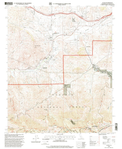 United States Geological Survey Acton, CA (1995, 24000-Scale) digital map
