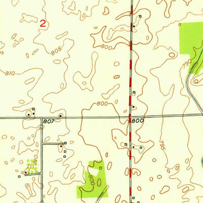 United States Geological Survey Acton, IN (1953, 24000-Scale) digital map