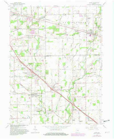 United States Geological Survey Acton, IN (1962, 24000-Scale) digital map