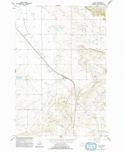 United States Geological Survey Acton, MT (1956, 24000-Scale) digital map
