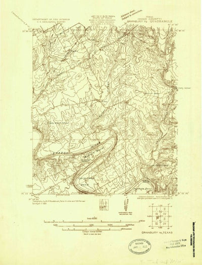 United States Geological Survey Acton, TX (1923, 48000-Scale) digital map
