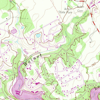 United States Geological Survey Acton, TX (1961, 24000-Scale) digital map