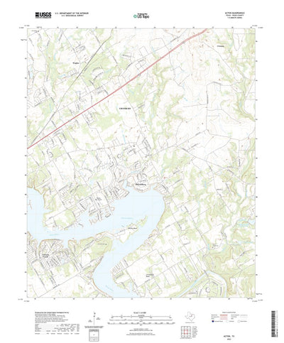 United States Geological Survey Acton, TX (2022, 24000-Scale) digital map