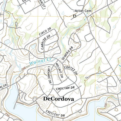 United States Geological Survey Acton, TX (2022, 24000-Scale) digital map