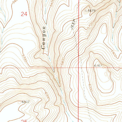 United States Geological Survey Acty Mountain NE, OR (1971, 24000-Scale) digital map