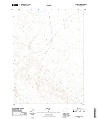United States Geological Survey Acty Mountain NW, OR (2020, 24000-Scale) digital map