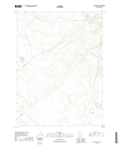 United States Geological Survey Acty Mountain, OR (2020, 24000-Scale) digital map