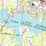United States Geological Survey Acworth, GA (1956, 24000-Scale) digital map