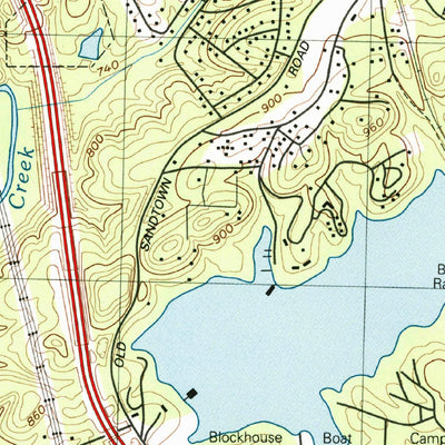 United States Geological Survey Acworth, GA (1992, 24000-Scale) digital map