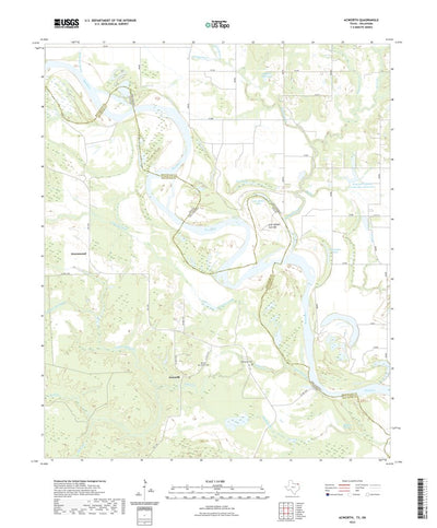 United States Geological Survey Acworth, TX (2022, 24000-Scale) digital map