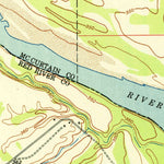United States Geological Survey Acworth, TX-OK (1951, 24000-Scale) digital map