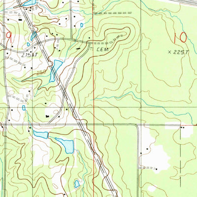 United States Geological Survey Ada, LA (1986, 24000-Scale) digital map
