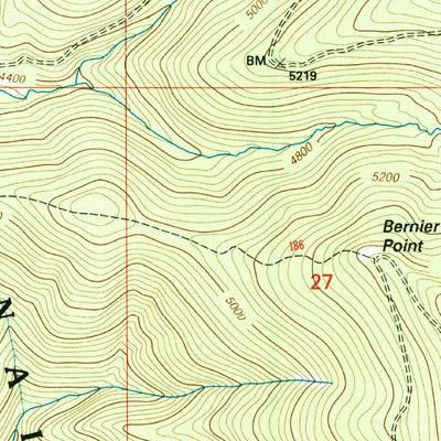 United States Geological Survey Adair, ID-MT (1995, 24000-Scale) digital map