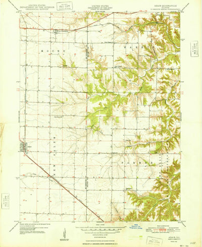 United States Geological Survey Adair, IL (1948, 24000-Scale) digital map