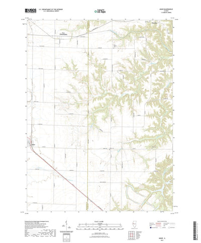 United States Geological Survey Adair, IL (2021, 24000-Scale) digital map