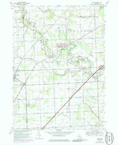 United States Geological Survey Adair, MI (1968, 24000-Scale) digital map