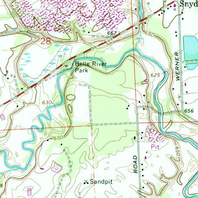 United States Geological Survey Adair, MI (1968, 24000-Scale) digital map
