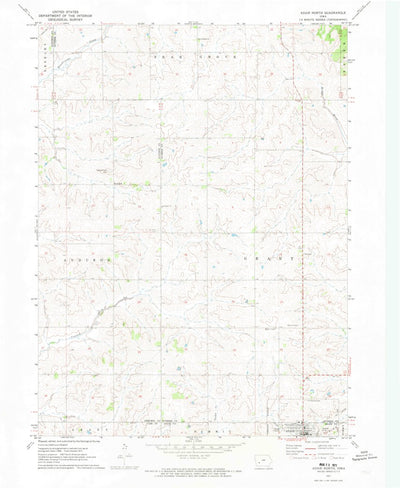 United States Geological Survey Adair North, IA (1971, 24000-Scale) digital map