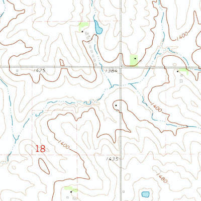 United States Geological Survey Adair North, IA (1971, 24000-Scale) digital map