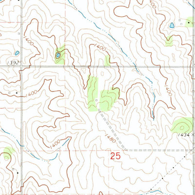 United States Geological Survey Adair North, IA (1971, 24000-Scale) digital map