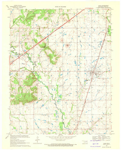 United States Geological Survey Adair, OK (1969, 24000-Scale) digital map