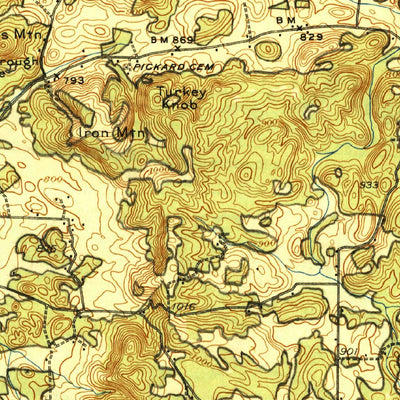 United States Geological Survey Adairsville, GA (1944, 62500-Scale) digital map