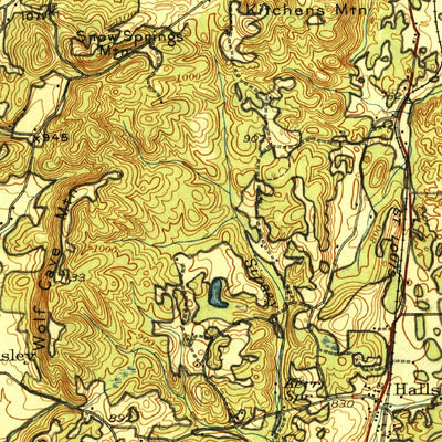United States Geological Survey Adairsville, GA (1944, 62500-Scale) digital map