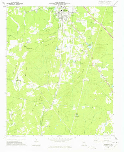 United States Geological Survey Adairsville, GA (1972, 24000-Scale) digital map