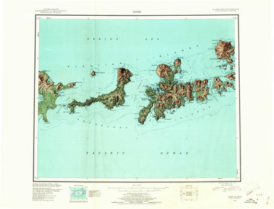 United States Geological Survey Adak, AK (1951, 250000-Scale) digital map