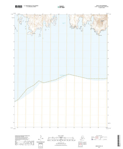 United States Geological Survey Adak B-2 NE, AK (2021, 25000-Scale) digital map