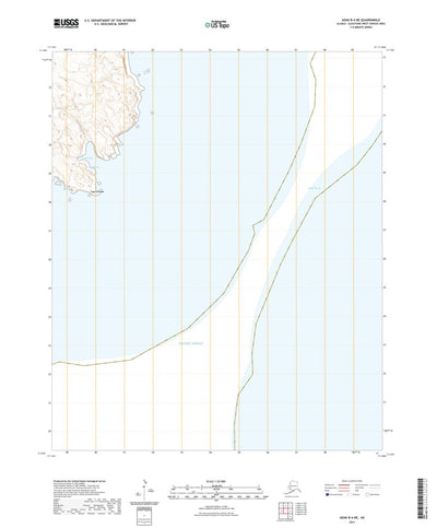United States Geological Survey Adak B-4 NE, AK (2021, 25000-Scale) digital map