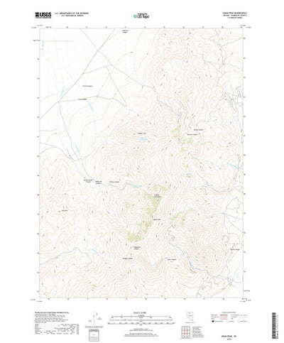 United States Geological Survey Adam Peak, NV (2018, 24000-Scale) digital map